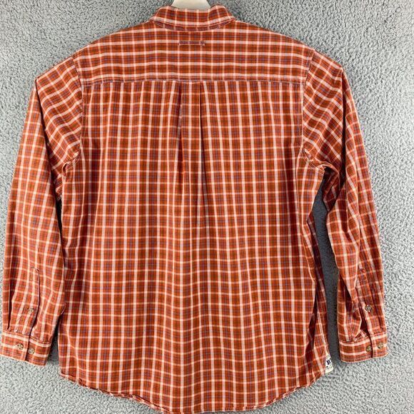 Boston Traders Shirt Mens Extra Large Orange Plaid Outdoor Business Casual Camp - Picture 6 of 11